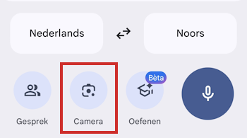 Tekst vertalen met camera Tekst vertalen met camera